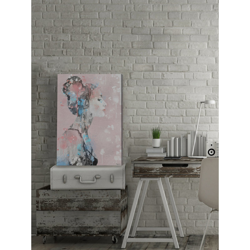 Paint Drippings Beauty by Parvez Taj - Wrapped Canvas Painting, 30cm H x 20cm W