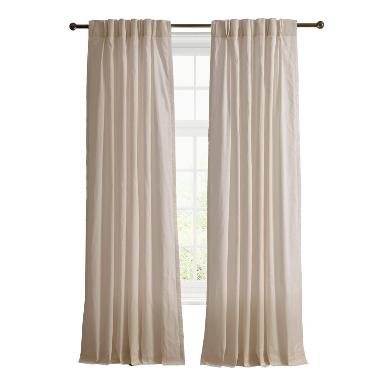 Ensemble de 2 rideaux Ted Baker Princess, Beige, L 50 po x L 95 po