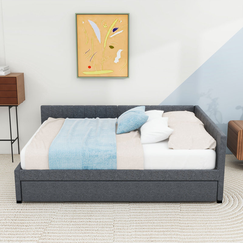 Verlinda Upholstered Daybed, Gray