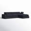 Canapé modulaire à méridienne rembourré 2 pièces Asher-1825326413-1783366088