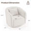 Fauteuil pivotant rembourré Boucle-98666139