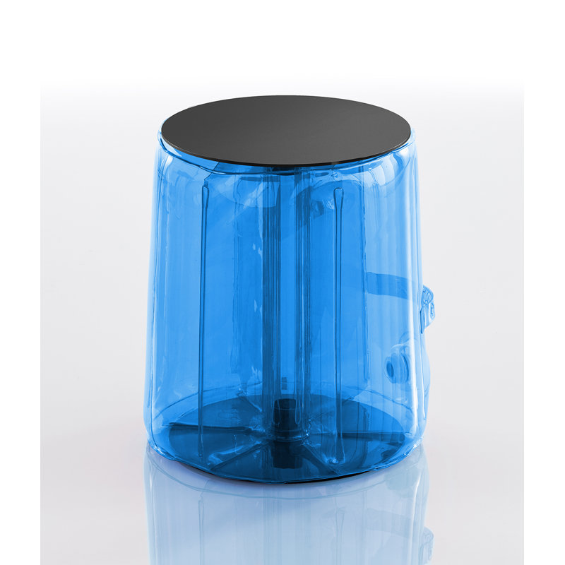 Helly Plastic Accent Stool, Blue