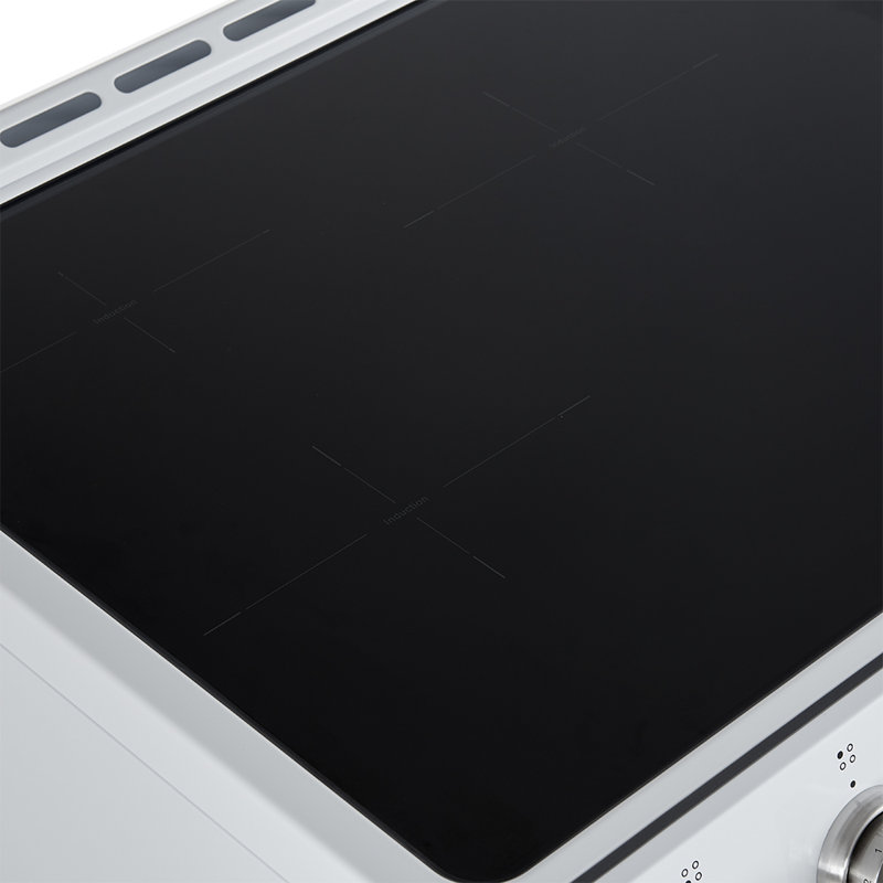 Induction électrique encastrée 30 po Leonardo Espresso, 5,0 pi. Cu., Blanc