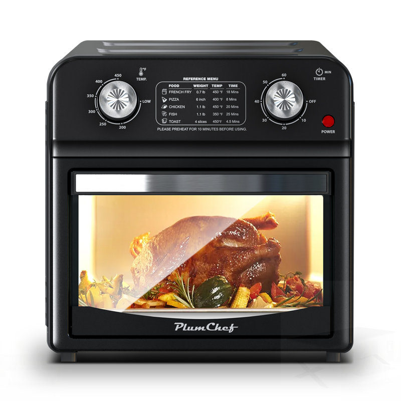 12.5 Quart 7-In-1 Convection Toaster Oven With 5 Pre-Set Menus For Roasting, Baking, Grilling, Broiling, Toasting, Dehydrating, And Defrosting
