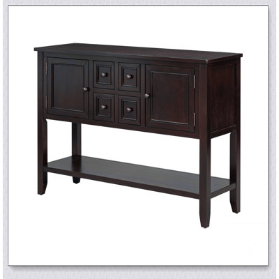 Cambridge Series  Ample Storage Vintage Console Table with Four Small Drawers -  Red Barrel Studio®, 6EEFFF814D5C4A51A7A186A52DE38A8F