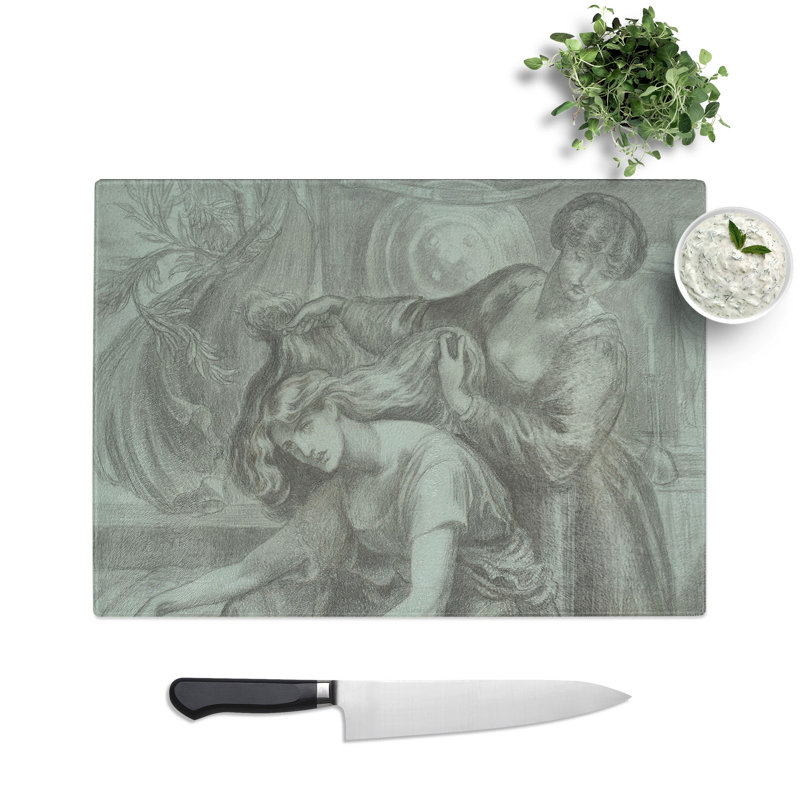 Desdemonas Death Song by Dante Gabriel Rossetti Chopping Board, 0.4cm H x 20cm W x 28.5cm L