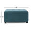 Tufted Square Storage Ottoman, Dark Teal