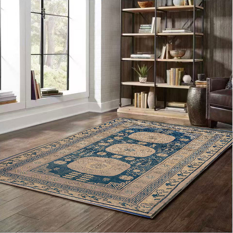 Crafters & Weavers Ushak Collection Area Rug Ultra Soft Washable Rug, Non Slip, Indoor, Stain Resistant Rugs for Living Room Bedroom Vintage Home Decor (8' x 10')