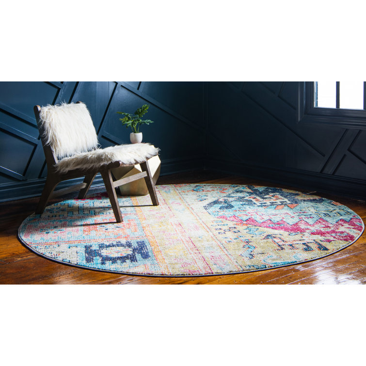Ector Washable Abstract Indoor Rug
