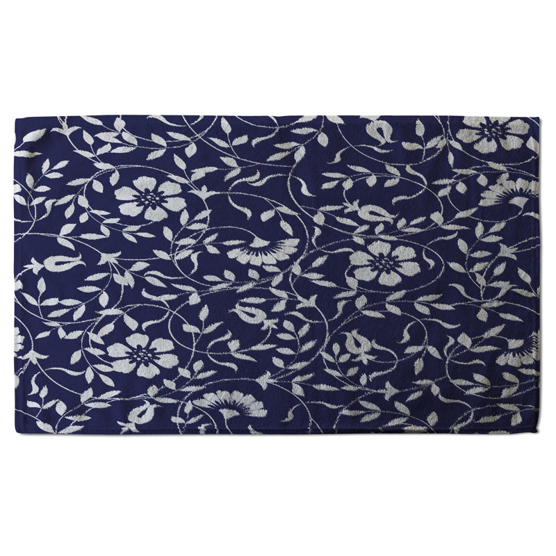Cotton Floral Waffle Kitchen Towel