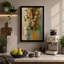 Yellow Blooms in Gold Botanical - Wrapped Canvas-894839723-894839726