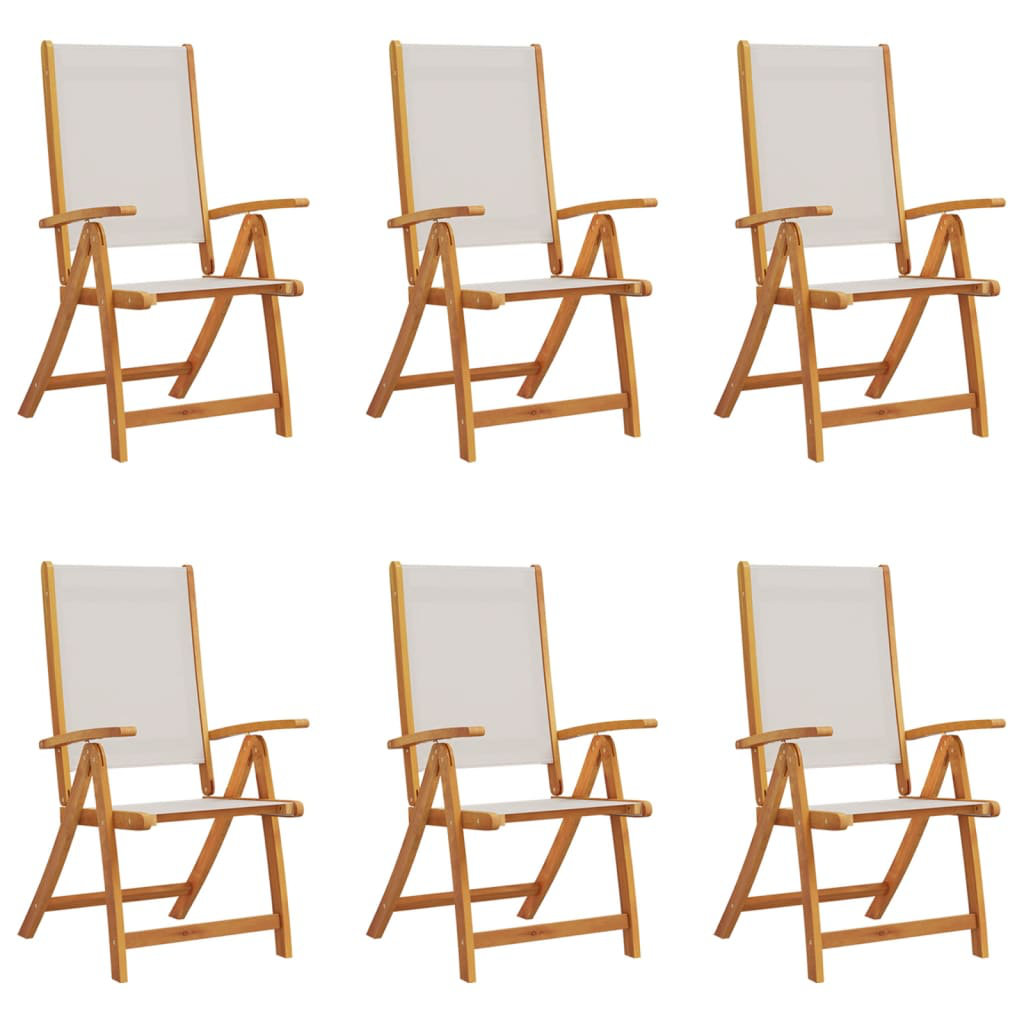 18-4 Sling Garden Chair With Cushion Folding Chair Set