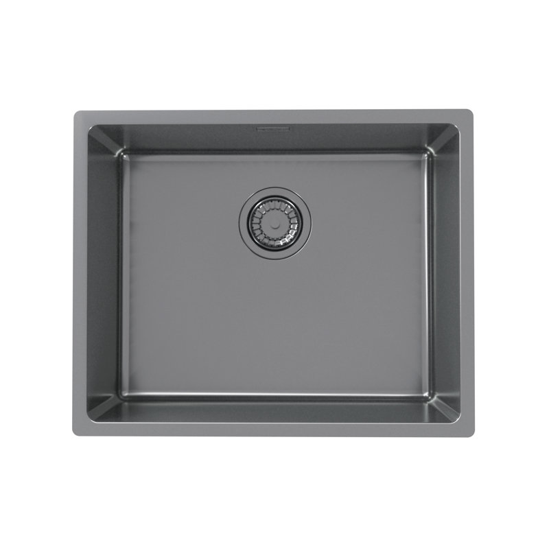 Belfry Kitchen Bergh 440mm W Single Bowl Inox Monarch Kitchen Sink 0, Anthracite