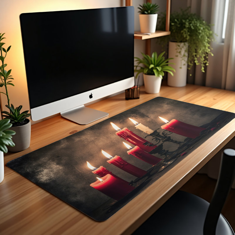 Polyester Desk Pad, 31.5x15.5