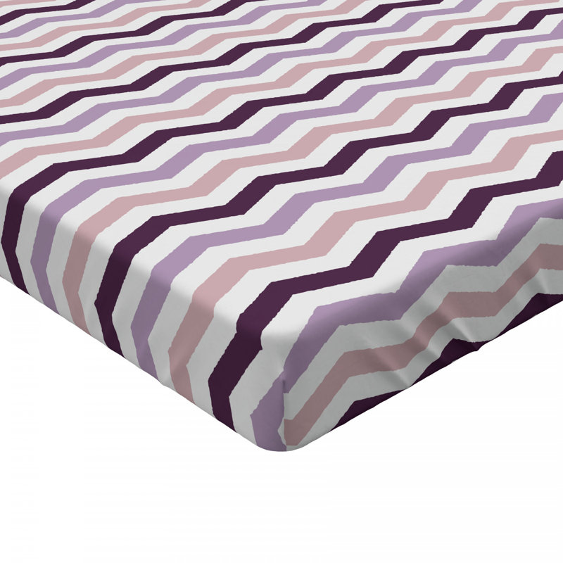 Microfiber Chevron Fitted Sheet, Full Fitted Sheet
