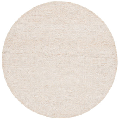 Tapis géométrique en laine et en coton touffeté à la main Houde