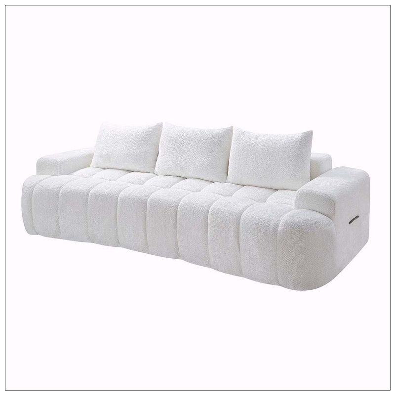 Canapé modulaire 100 po, Blanc