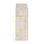 Console de 52 po en bois avec bord incurvé, texture naturelle, parfaite pour les vestibules et les salons
