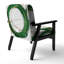 Fauteuil d'appoint rembourré «Giampaola - Gold Circle»-1485404629