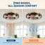 Ventilateur de plafond encastré texturé avec douille E26 pour chambre à coucher Coastal