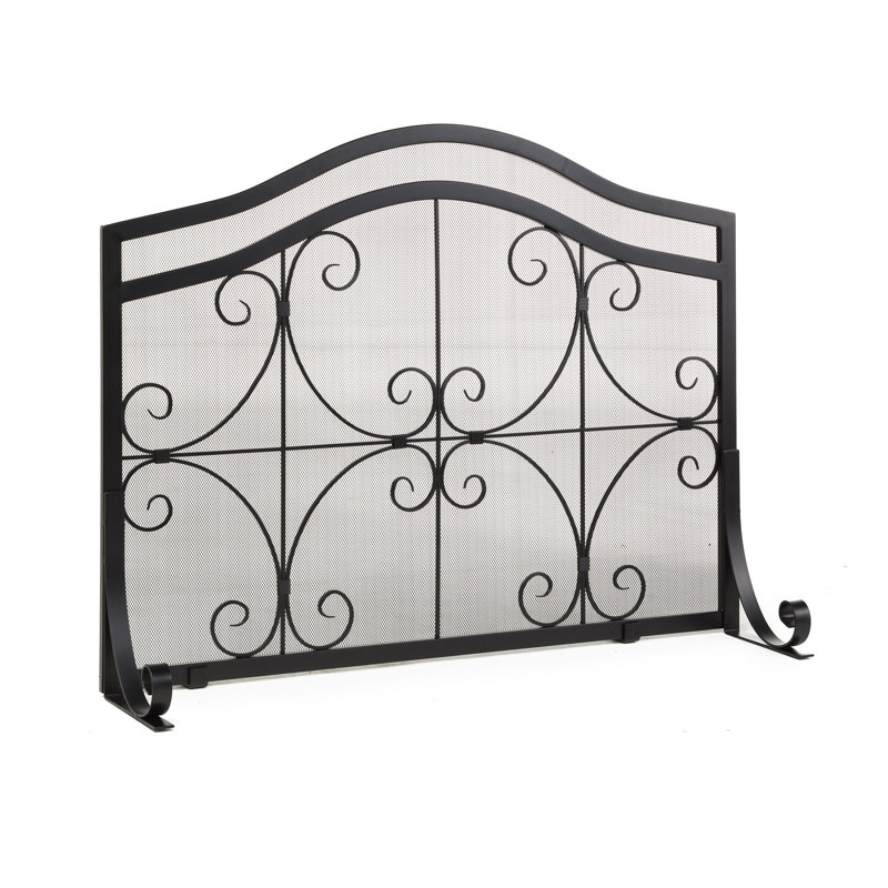 Pare-étincelles Large Crest, Noir, noir, noir, noir, H 31 po x l 38 po x P 13,3 po