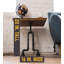 Ensemble de table de bout robuste en acier industriel noir