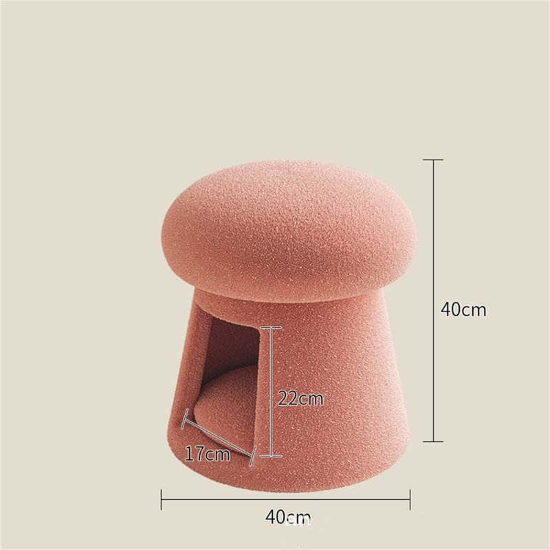 Repose-pieds rond avec rangement, Pink