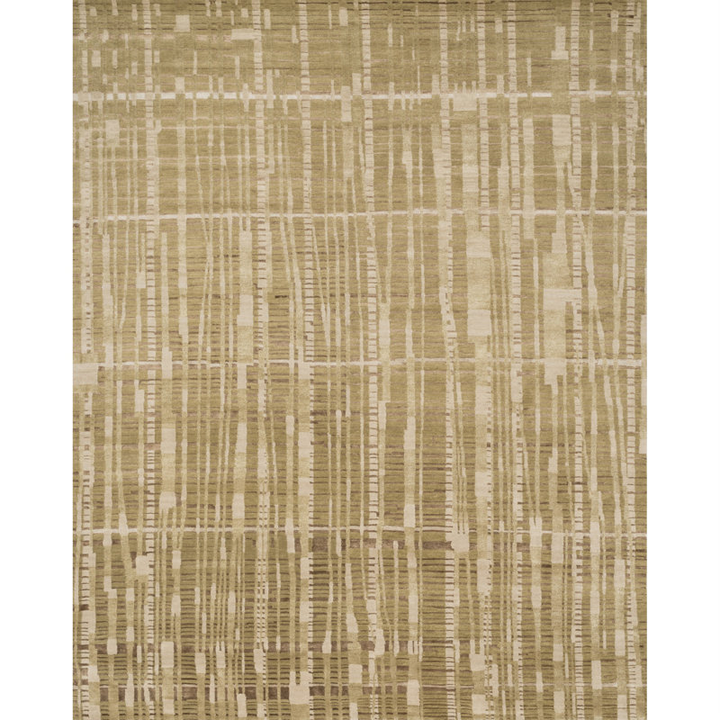 Hermitage Hand Knotted Abstract Indoor Rug, Rectangle 7'9" x 9'9"