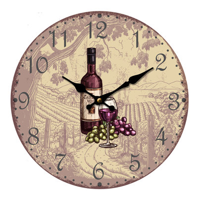 Coonrod Medium Density Fiberboard (MDF) Wall Clock