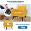 Upholstered Linen Blend Accent Chair-479737141