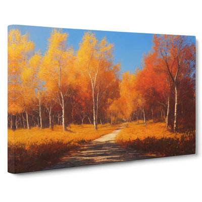 Blooming Autumn Forest - Wrapped Canvas