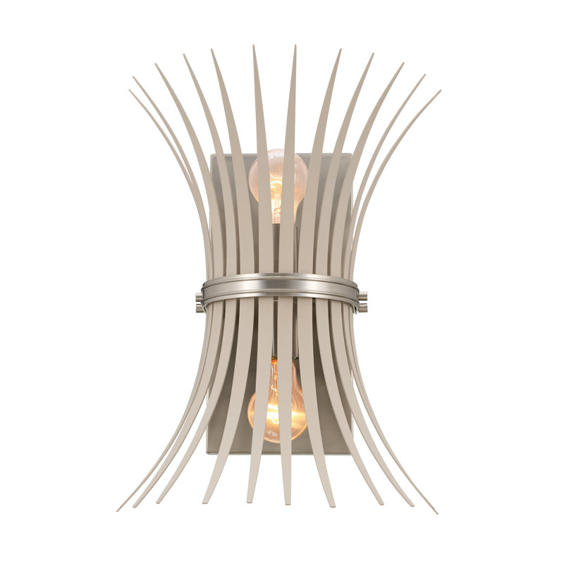 Flush Mounted Sconce, Brushed Nickel