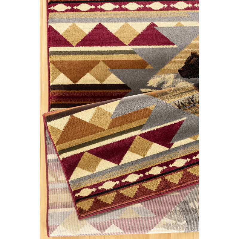 Le tapis décoratif de 2 pi x 3 pi en polypropylène rouge doux et pour les endroits très passants en polypropylène de 2 pi x 3 pi améliore la propreté de la maison