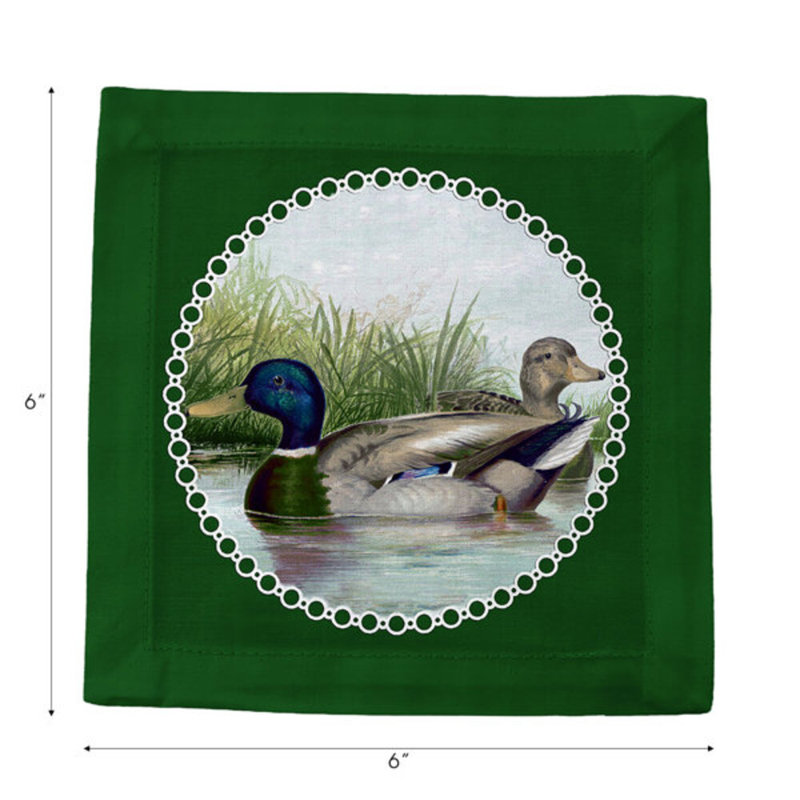 Square Napkins, Green