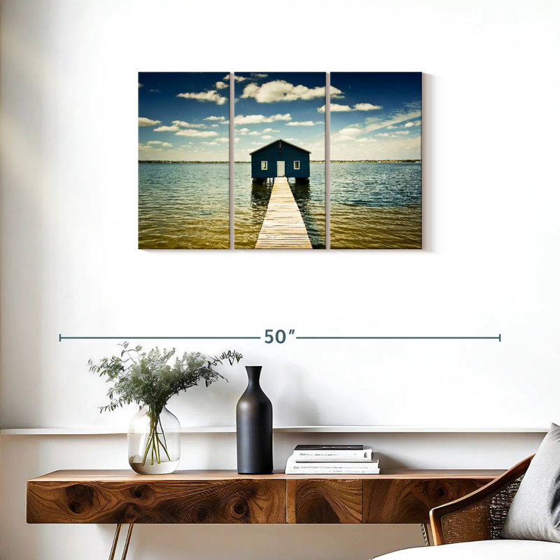 Aletra Blue Boat House, H 20 po x l 33 po