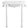 Equility White Fireclay U-Shaped Console Bathroom Sink with Overflow