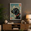 Japanese Portrait with Florals Japandi - Wrapped Canvas-1539465239-1539465238