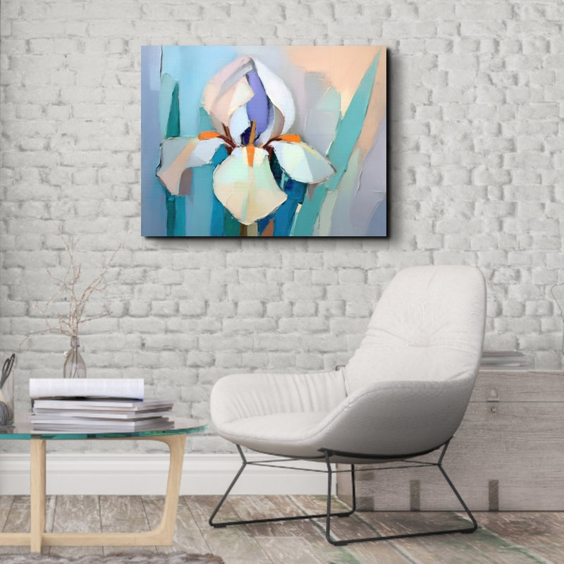 «Iris 2» sur toile, H 15 po x l 18 po