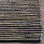 Tapis noir / multicolore en coton tissé à plat à la main Fales-1043806180