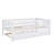 Wood Daybed With Trundle And Fence Guardrails-1840544085
