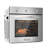 Empava 24 in. Natural Gas Single Wall Oven, 2.3 cu. ft. Capacity, Knob Control Kitchen Compact Convection Oven, in Stainless Steel