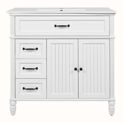 Meuble-lavabo avec lavabo et armoire avec tiroirs