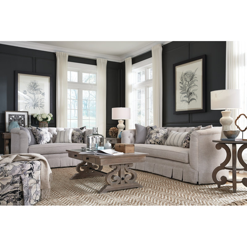 Rectangular Cocktail Table With 2 End Table, 3 Pieces: Coffee Table, 2 End Tables, Brown