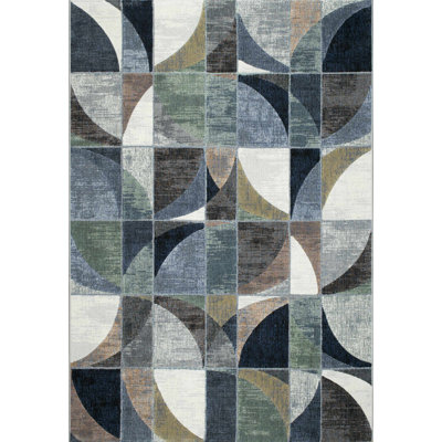 Aella Rectangle Geometric Area Rug