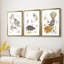 «Glowing Garden at Dusk IV» - Toile tendue avec châssis sur mesure - 3 pièces-528488857-528488862