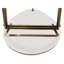 Table basse moderne, forme elliptique ovale