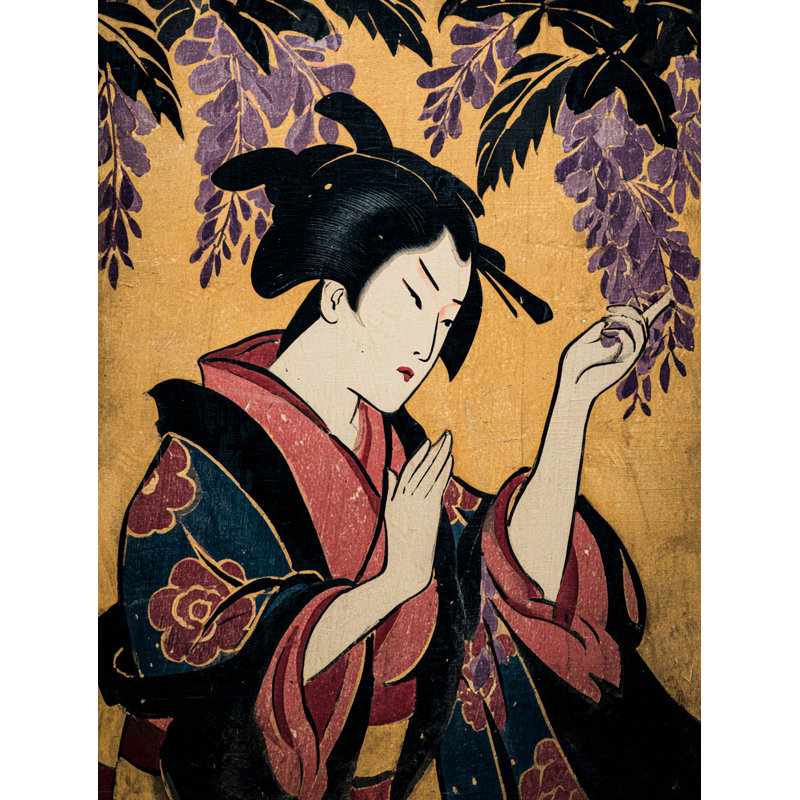 Art mural sur toile Silent Blossom, L 12 po x H 16 po x P 1 po