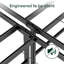 14" Wire-Grid Bed Frame-21093690