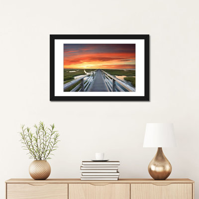 « des gris plus beach coucher de soleil », reproduction de photo sur toile