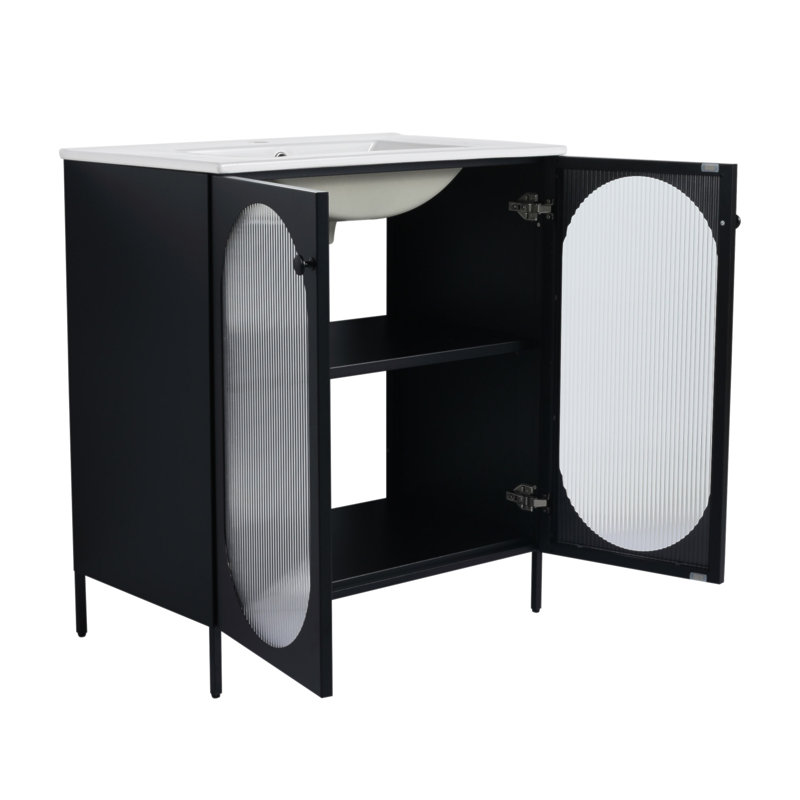 Meuble-lavabo autoportant de 30 pouces -BVB09630BK